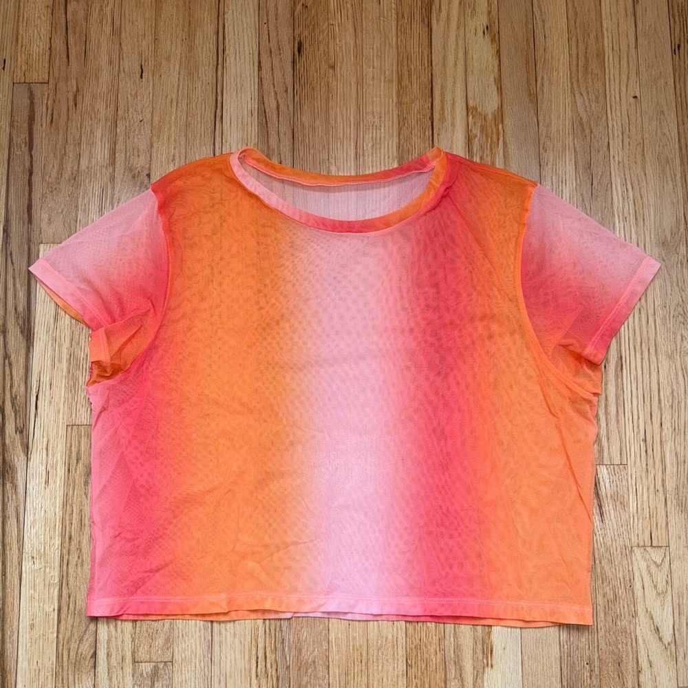 Sheer Gradient T Shirt
